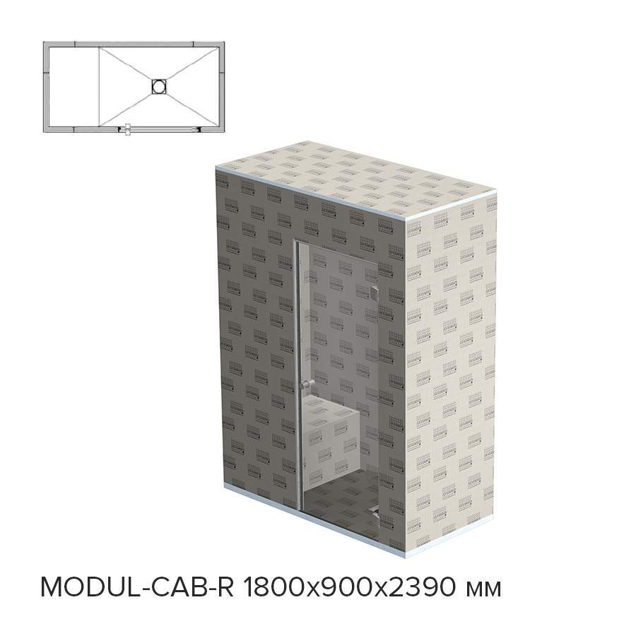 Готовый хамам Lux Elements Modul-Cab-R 1800/900 (рис.3)